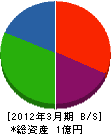 浅川建工 貸借対照表 2012年3月期