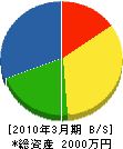 武蔵建設 貸借対照表 2010年3月期