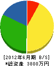 渡辺防水工事 貸借対照表 2012年6月期
