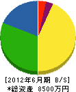 横山電気 貸借対照表 2012年6月期