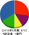 笹井組 貸借対照表 2010年8月期