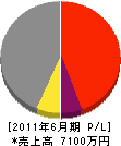 昭和電設 損益計算書 2011年6月期