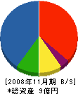 羽生田鉄工所 貸借対照表 2008年11月期