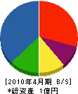 澤内建設 貸借対照表 2010年4月期