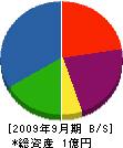 山崎組 貸借対照表 2009年9月期