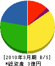 青田建設 貸借対照表 2010年3月期