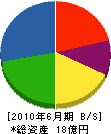 鶴田電設 貸借対照表 2010年6月期