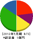 岡崎住設 貸借対照表 2012年5月期