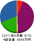 龍王建設 貸借対照表 2011年9月期