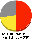 吉野川・コーポレーション 損益計算書 2012年7月期