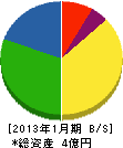 松田組 貸借対照表 2013年1月期