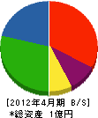 栗田開発 貸借対照表 2012年4月期