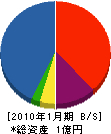 原澤工業 貸借対照表 2010年1月期