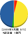 淡島空調 貸借対照表 2009年9月期