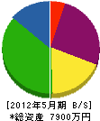 松岡建設 貸借対照表 2012年5月期