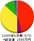 山田組土建 貸借対照表 2009年6月期