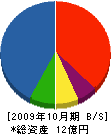 山文 貸借対照表 2009年10月期