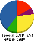 田中建設工業所 貸借対照表 2009年12月期