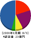 堀江建設工業 貸借対照表 2008年8月期
