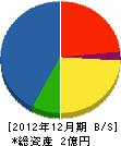 三松建設 貸借対照表 2012年12月期