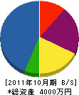 成瀬鉄工所 貸借対照表 2011年10月期