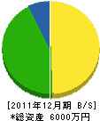 嵯峨土木 貸借対照表 2011年12月期
