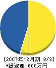 山本設備工業 貸借対照表 2007年12月期