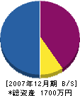 仲村防災設備 貸借対照表 2007年12月期