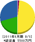 伊志嶺土建 貸借対照表 2011年6月期