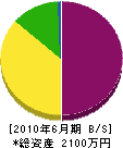 吉田産業 貸借対照表 2010年6月期