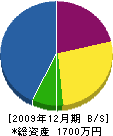 伊江電気工事社 貸借対照表 2009年12月期
