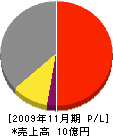 松本建設工業 損益計算書 2009年11月期