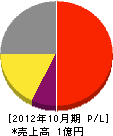 松山工業 損益計算書 2012年10月期