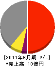 西日本メンテナンス 損益計算書 2011年6月期