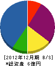 石田工業所 貸借対照表 2012年12月期