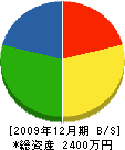 佐々木工務店 貸借対照表 2009年12月期
