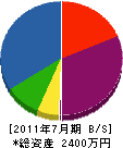 鈴木電気 貸借対照表 2011年7月期