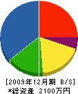 五百川組 貸借対照表 2009年12月期