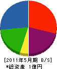 増本彩工舎 貸借対照表 2011年5月期