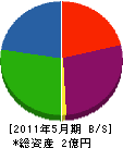 丸初田中興業 貸借対照表 2011年5月期