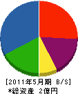 田島土建工業 貸借対照表 2011年5月期