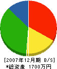 香川塗装 貸借対照表 2007年12月期