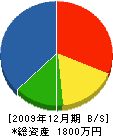 三浦建築 貸借対照表 2009年12月期
