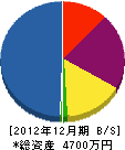 大藤工業 貸借対照表 2012年12月期