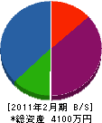 藤総業 貸借対照表 2011年2月期