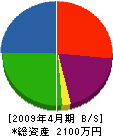 久保田造園 貸借対照表 2009年4月期