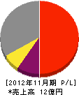 広島企業 損益計算書 2012年11月期
