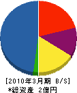木村建設 貸借対照表 2010年3月期