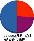 日本エンバイロメント 貸借対照表 2013年2月期