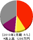 中川電業 損益計算書 2013年2月期